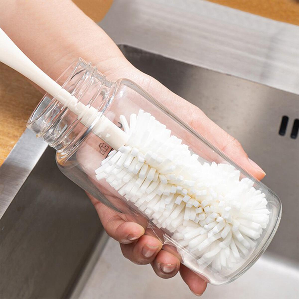 【HOT】 GIANXI Sponge Brush Cup Scrubber Glass Cleaner Kitchen Cleaning Tool Long Handle Drink Wineglass Bottle Household