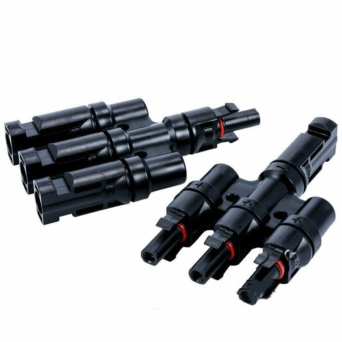 1 Pair MC4 Adapter Male Female Y Branch T Branch Connector Cable For Solar Panel Encounter