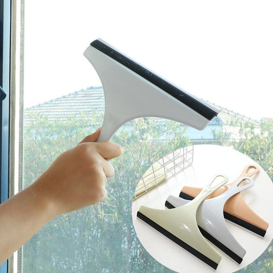 【HOT】 Household Cleaning Bathroom Mirror Cleaner With Silicone Blade Holder Hook Car Glass Shower Squeegee Window Glass Wiper Scraper