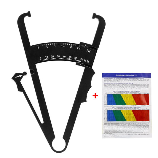 1 PCS Personal Body Fat Loss Tester Calculator Caliper Fitness Clip Fat Measurement Tool Slim Chart Skinfold Test Insten